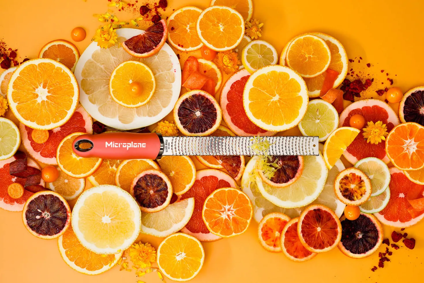 Râpe-zesteur Microplane Premium Classic Rose à Lèvres - 20,3cm