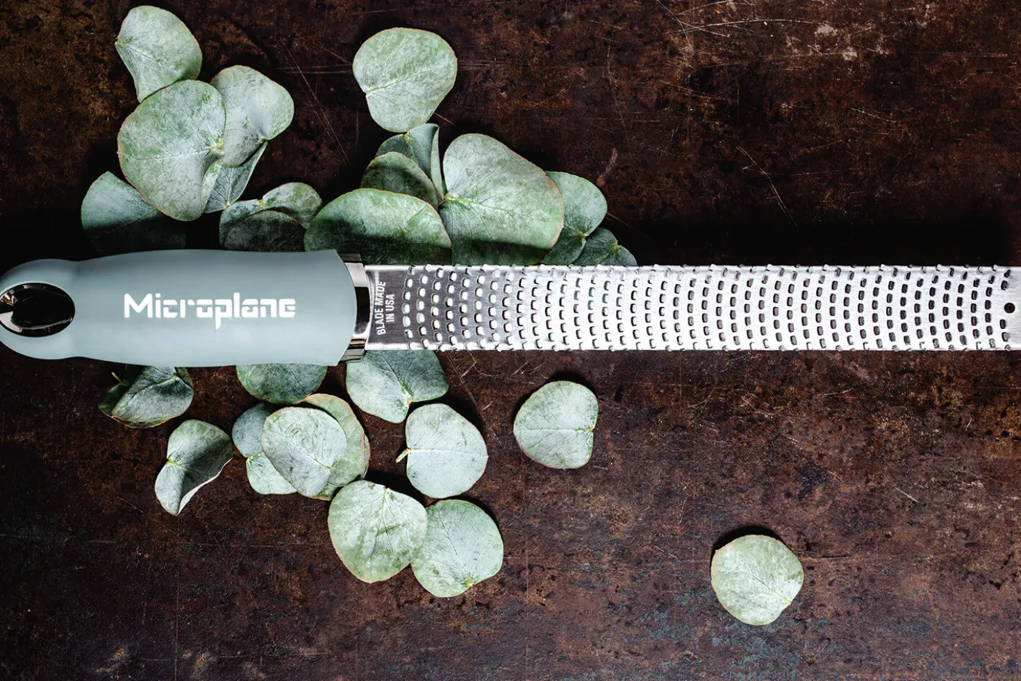 Râpe-zesteur Microplane Premium Classic Vert Eucalyptus - 20,3cm
