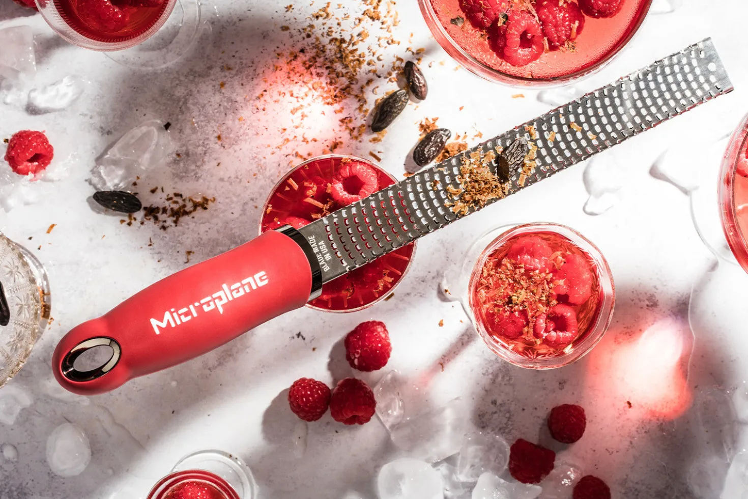 Râpe-zesteur Microplane Premium Classic Rouge Grenade - 20,3cm