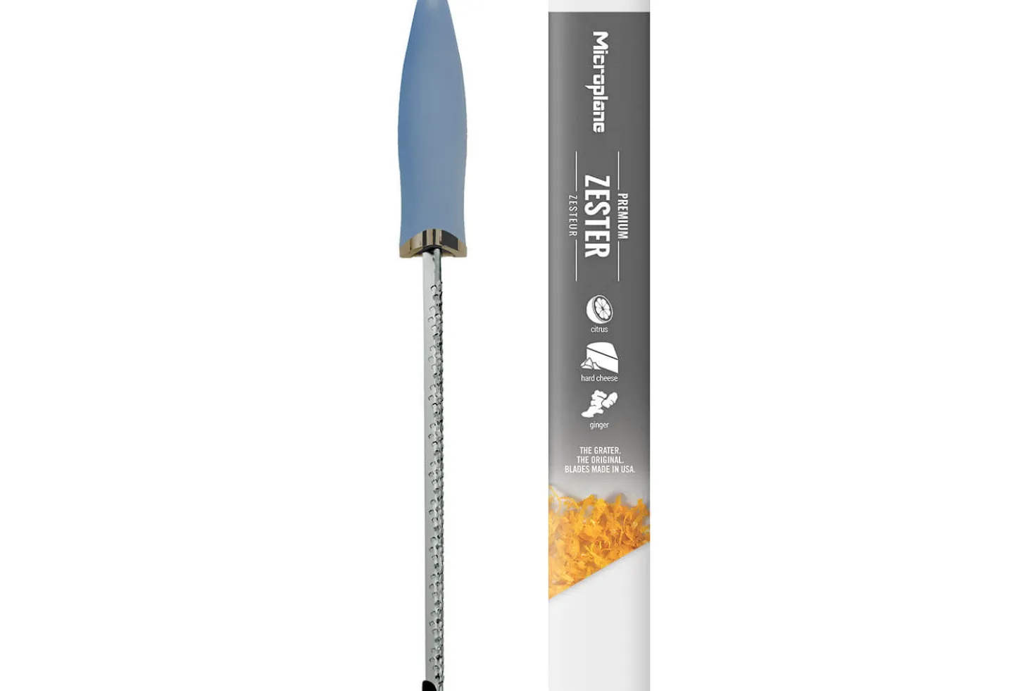 Râpe-zesteur Microplane Premium Classic Bleu Nuage - 20,3cm