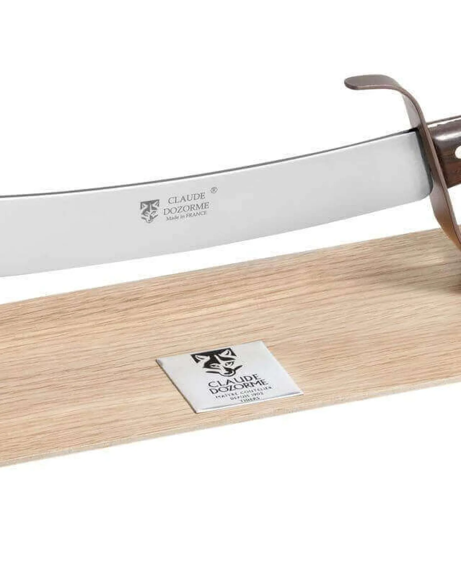 Sabre à champagne Claude Dozorme 34cm design élégant + support de présentation