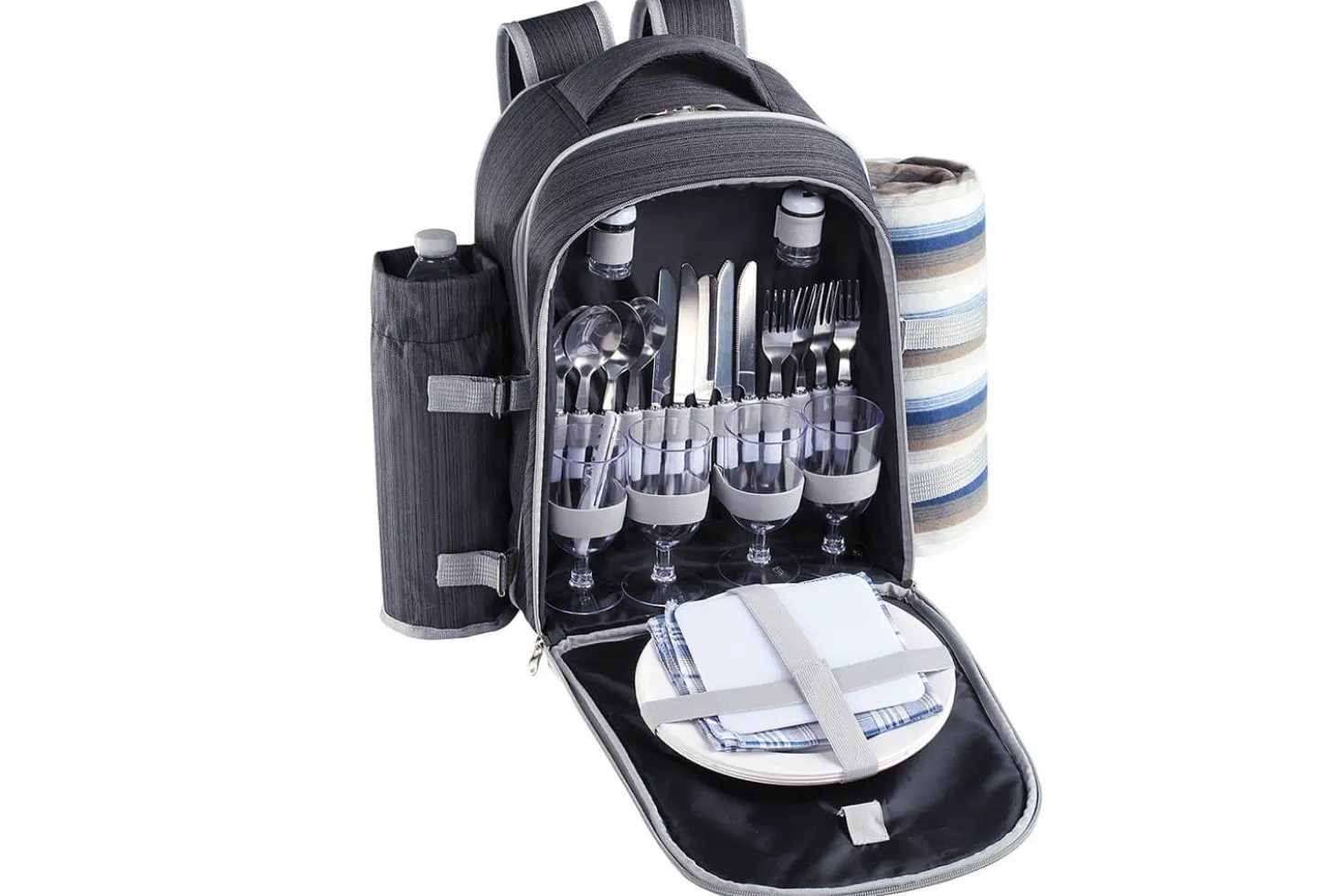 Sac à dos isotherme Be Nomad pique nique 4 personnes avec plaid