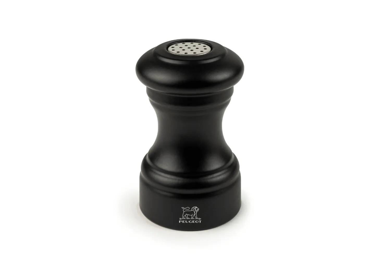 Salière Peugeot Bistro en bois de hêtre noir mat 9cm
