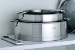 Sauteuse antiadhésive Cristel Strate Amovible en acier inox 18/10