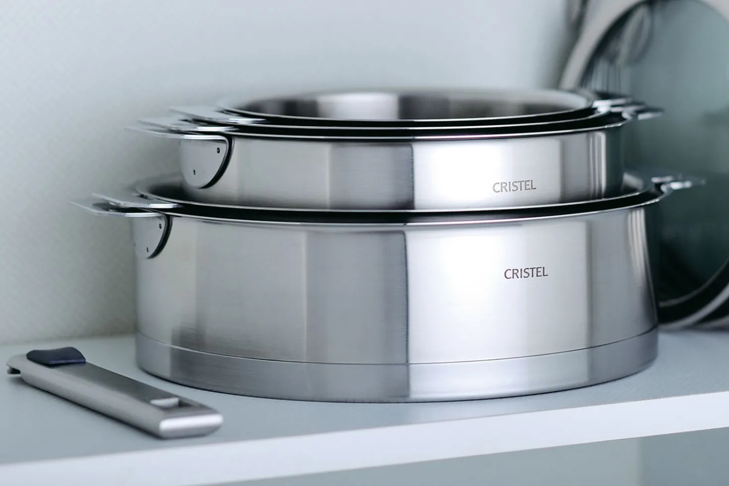 Sauteuse antiadhésive Cristel Strate Amovible en acier inox 18/10