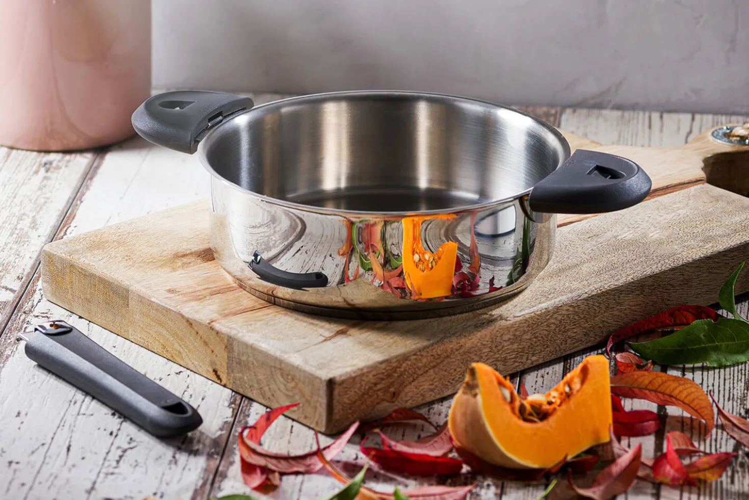 Sauteuse Cristel Mutine amovible en inox 3 plis