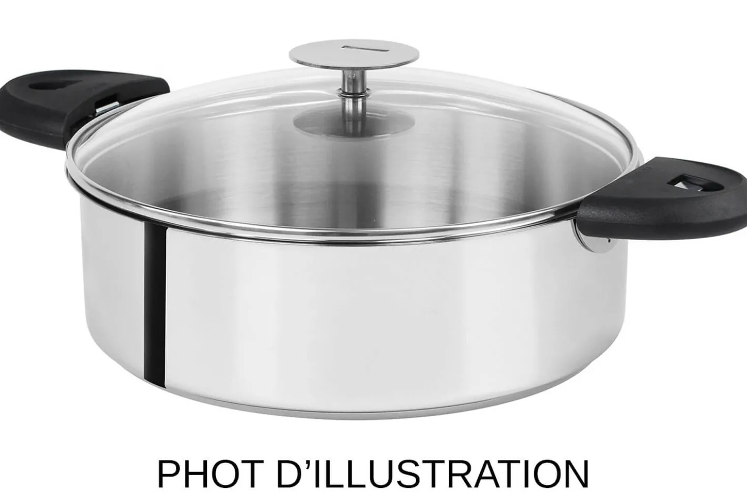 Sauteuse Cristel Mutine amovible en inox 3 plis