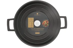 Sauteuse ronde MasterClass compatible induction en fonte d'aluminium noir 4L