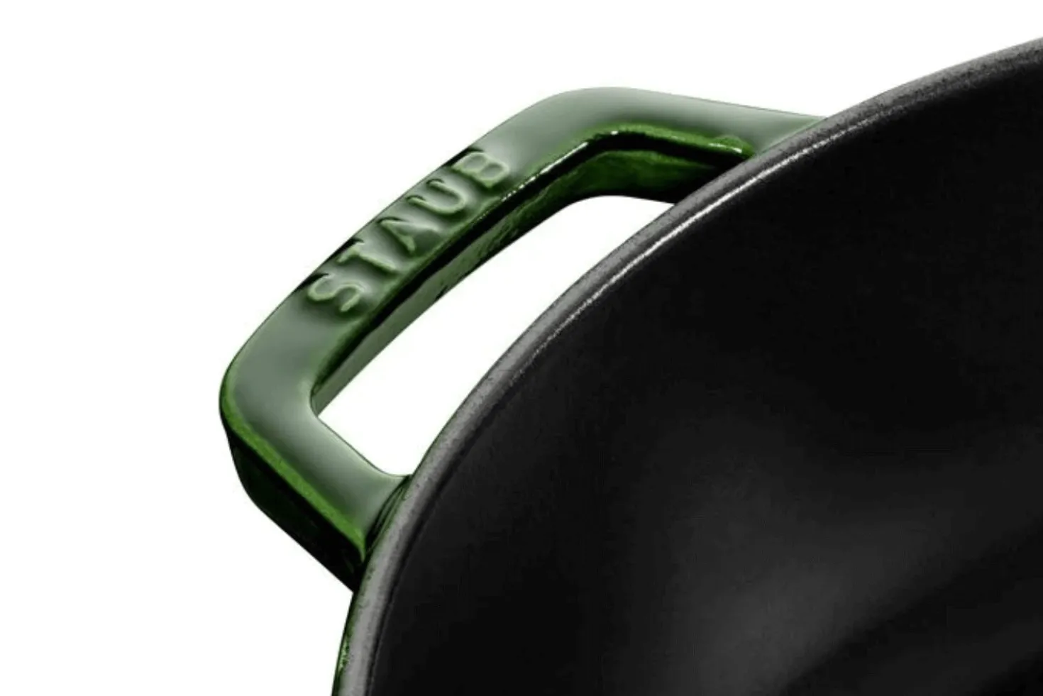Sauteuse Staub Chistera en fonte émaillée basilic