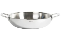 Sautoir Cristel Castel'Pro en acier inoxydable 18/10 5 ply avec 2 anses fixes
