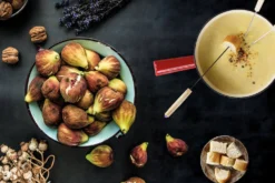 Service à fondue à fromage Beka Belledone en fonte émaillée pour 6 personnes - Coloris rouge