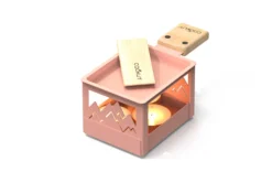 Service raclette à la bougie Cookut Yeti pliable avec poêlon et spatule