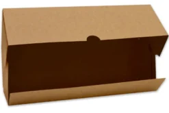 Set 2 boîtes pour cake/bûche Scrapcooking en carton kraft - 35x11x11cm