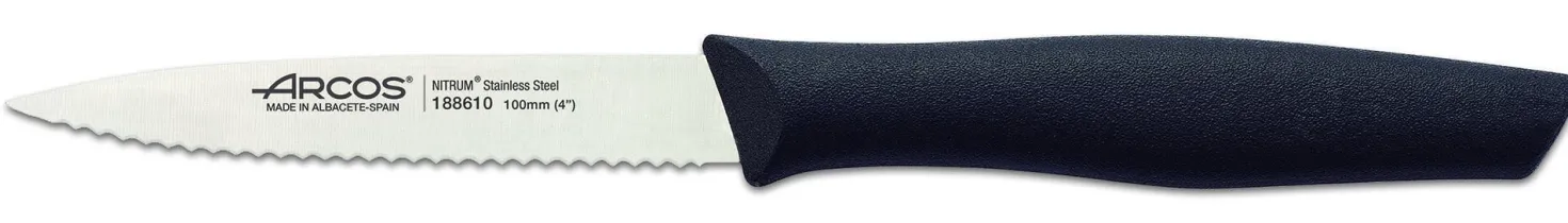 Set 2 couteaux + 1 éplucheur Arcos Nova acier NITRUM manche noir