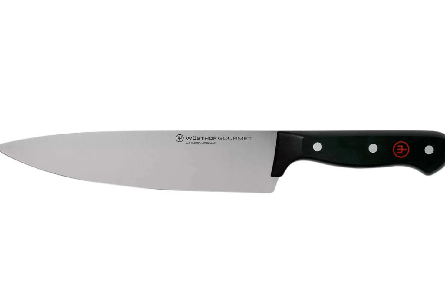 Set 3 couteaux Wüsthof Gourmet - Chef 20cm + découper 16cm + office 12cm