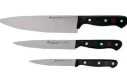 Set 3 couteaux Wüsthof Gourmet - Chef 20cm + découper 16cm + office 12cm