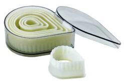 Set 8 découpoirs professionnels polyglass forme goutte cannelée