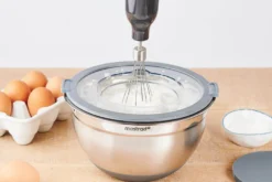 Set de 3 bols inox avec couvercles Mastrad 16, 20 et 24cm