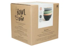 Set de 4 bols KitchenCraft en céramique Designed For Life diamètre 15cm