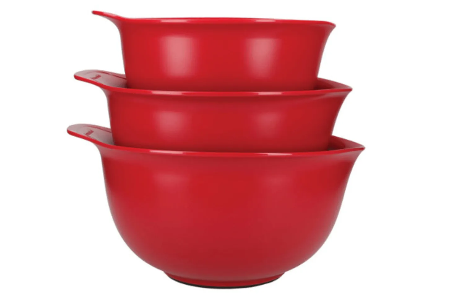 Set de 3 bols à mélanger Kitchen Aid en polymère rouge