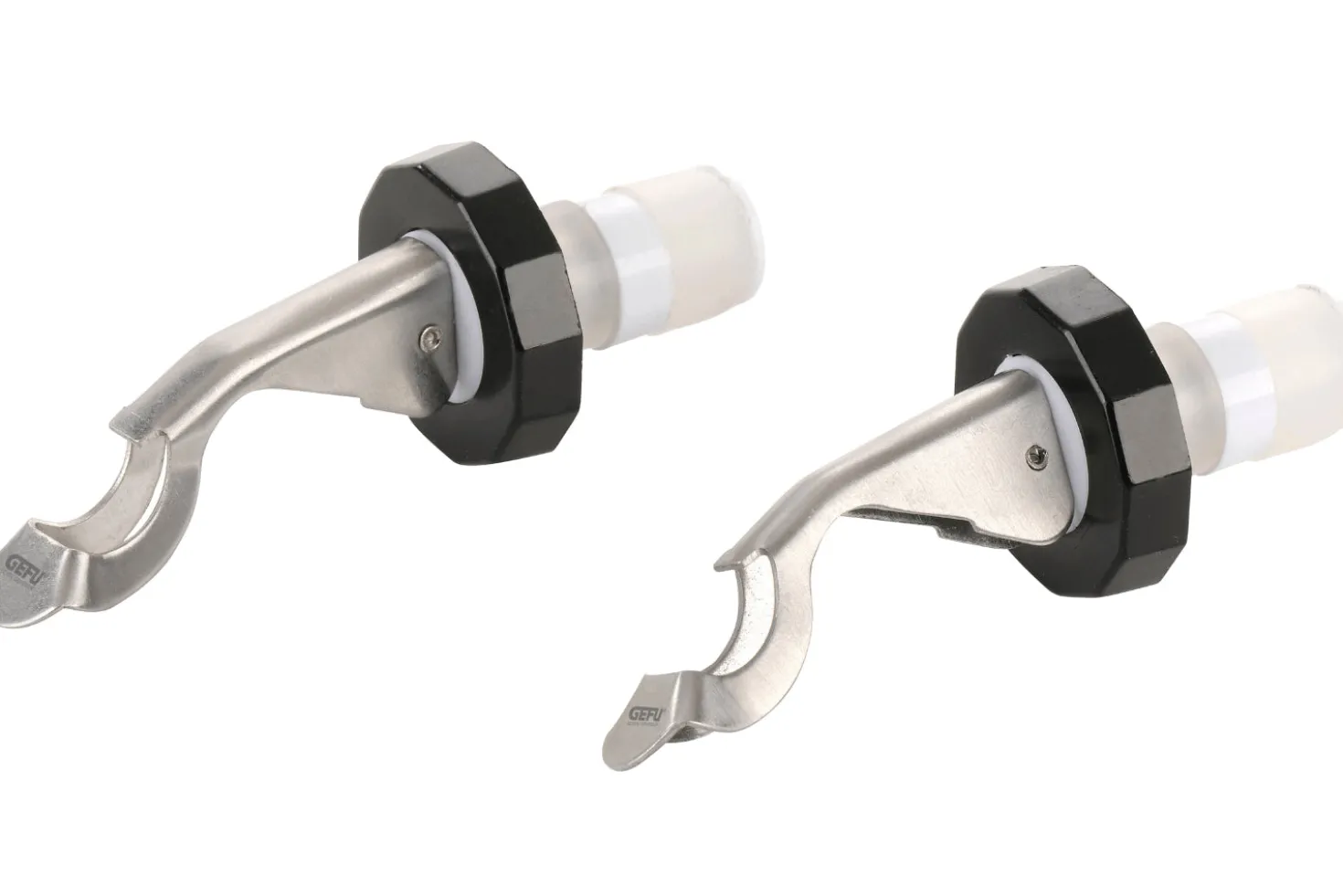Set de 2 bouchons de bouteille Gefu Botelo en acier inox et polymère