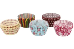 Set de 250 caissettes à cupcakes ou muffins KitchenCraft Sweetly Does It en papier multicolore