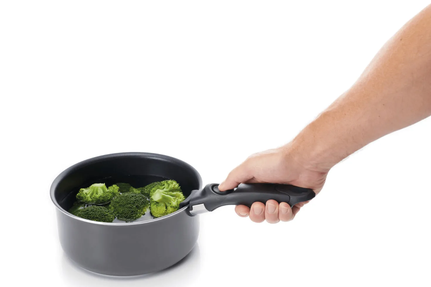 Set de 3 casseroles antiadhésives MasterClass Smart Space compatible tous feux