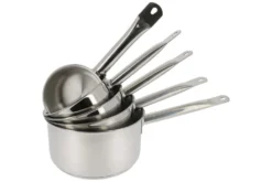 Set de 5 casseroles Baumalu Ligne Professionnelle en acier inox 12, 14, 16, 18 et 20cm