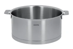 Set de 3 casseroles Cristel Strate Amovible en acier inox 18/10 - 16, 18 et 20cm