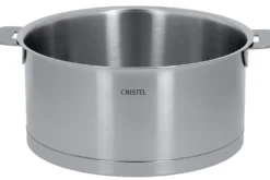 Set de 4 casseroles Cristel Strate Amovible en acier inox 18/10 - 14, 16, 18 et 20cm