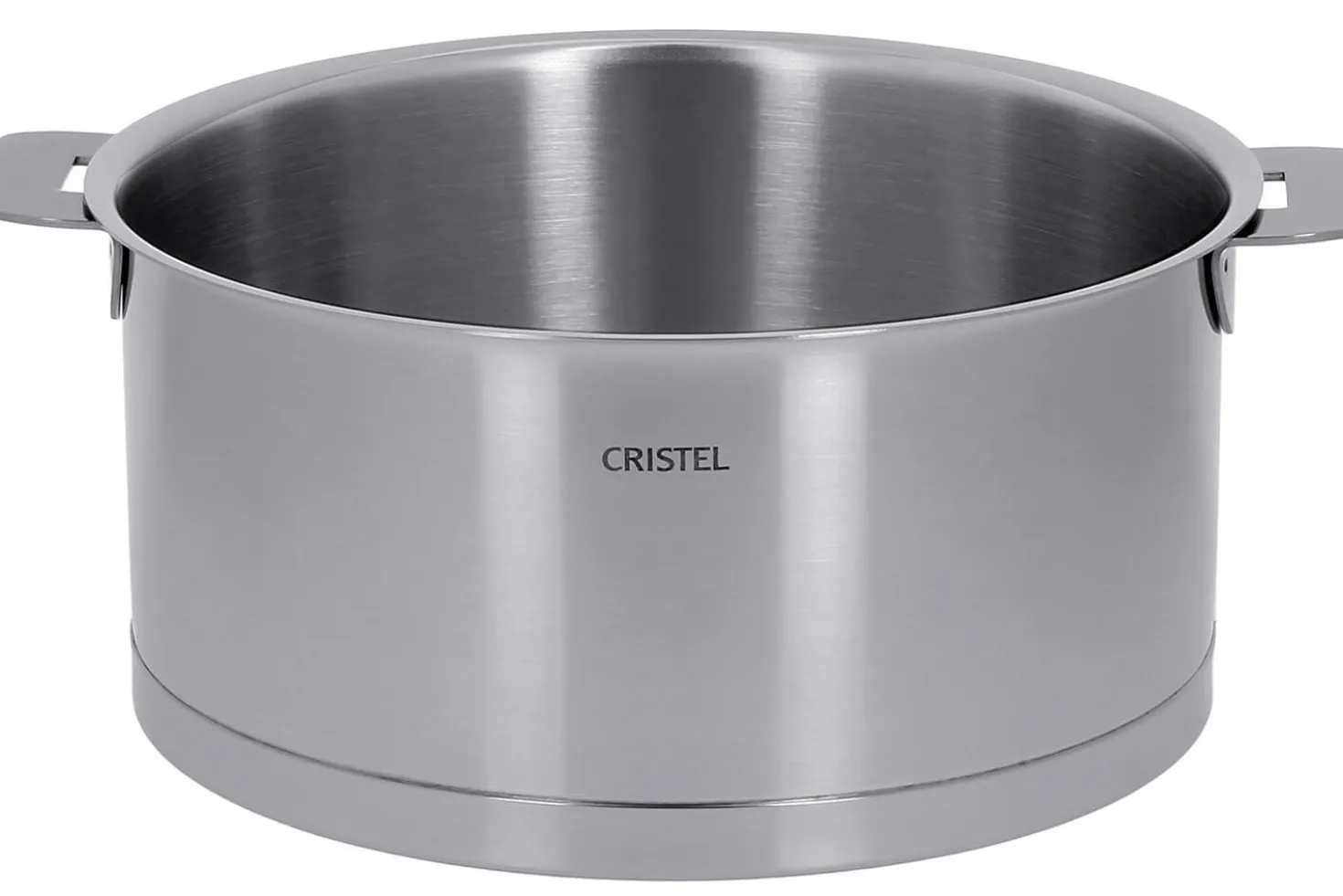 Set de 4 casseroles Cristel Strate Amovible en acier inox 18/10 - 14, 16, 18 et 20cm