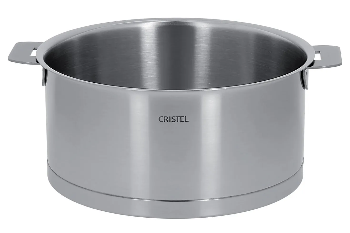 Set de 4 casseroles Cristel Strate Amovible en acier inox 18/10 - 14, 16, 18 et 20cm