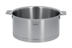 Set de 4 casseroles Cristel Strate Amovible en acier inox 18/10 - 14, 16, 18 et 20cm