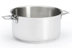 Set de 4 casseroles De Buyer Milady Twisty en acier inoxydable + 1 poignée + 2 anses