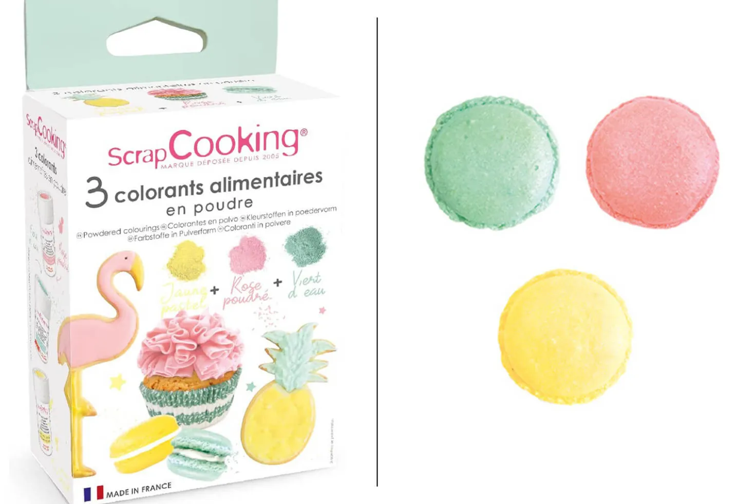 Set de 3 colorants alimentaires en poudre Scrapcooking Summer 3x5g