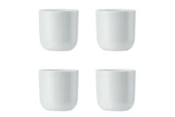 Set de 4 coquetiers Mikasa Chalk en porcelaine blanche