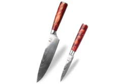 Set de 2 couteaux Kutoyama Red Flame chef + office