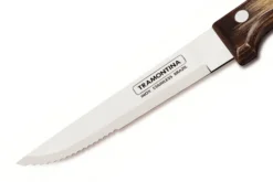 Set de 12 couteaux à steak Tramontina Gaucho lame 13cm manche marron