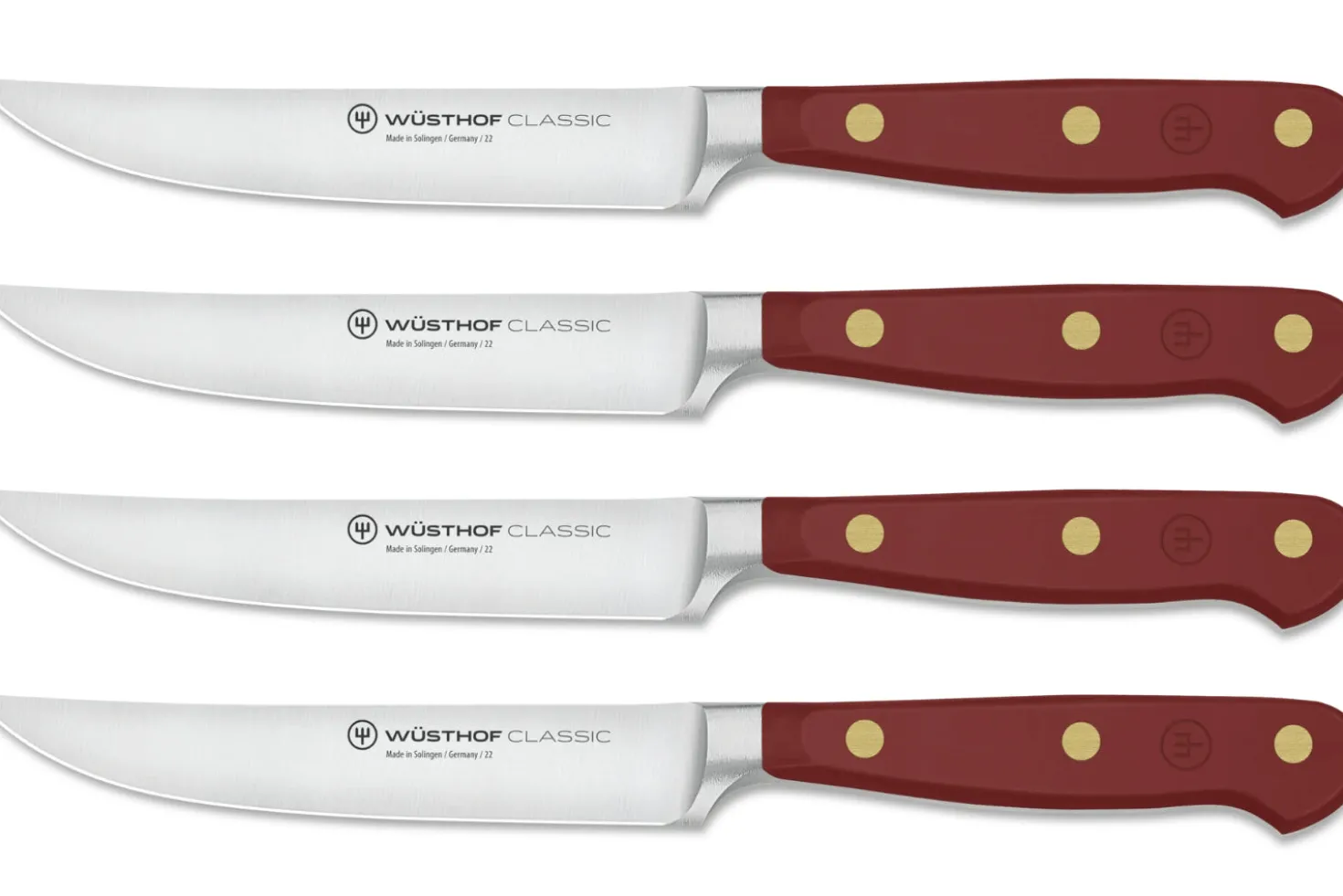 Set de 4 couteaux à steak Wusthof Classic Colour Tasty Sumac forgés lame 12cm