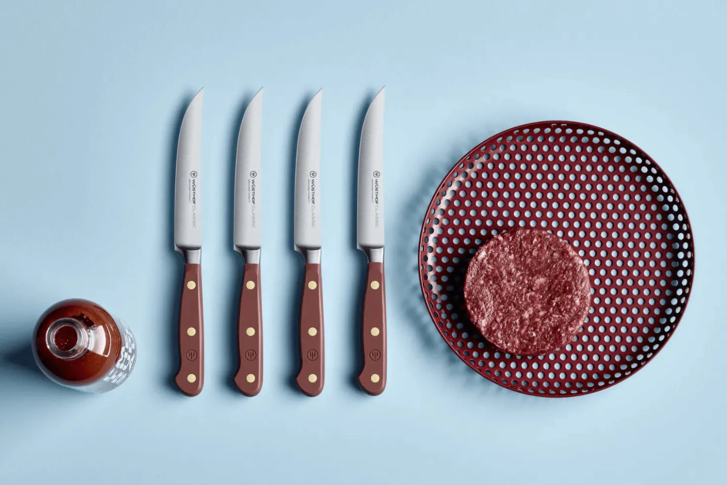 Set de 4 couteaux à steak Wusthof Classic Colour Tasty Sumac forgés lame 12cm
