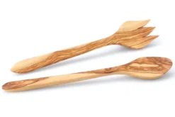 Set de 2 couverts à salade Continenta en bois d'olivier 30,5cm