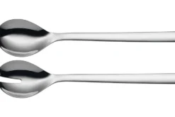 Set de 2 couverts à salade WMF Nuova 30cm en acier inox 18/10 Cromargan
