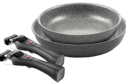 Set de cuisson 4 pièces Ballarini Torre 1 poêle 24cm + 1 poêle 28cm + 2 poignées amovibles