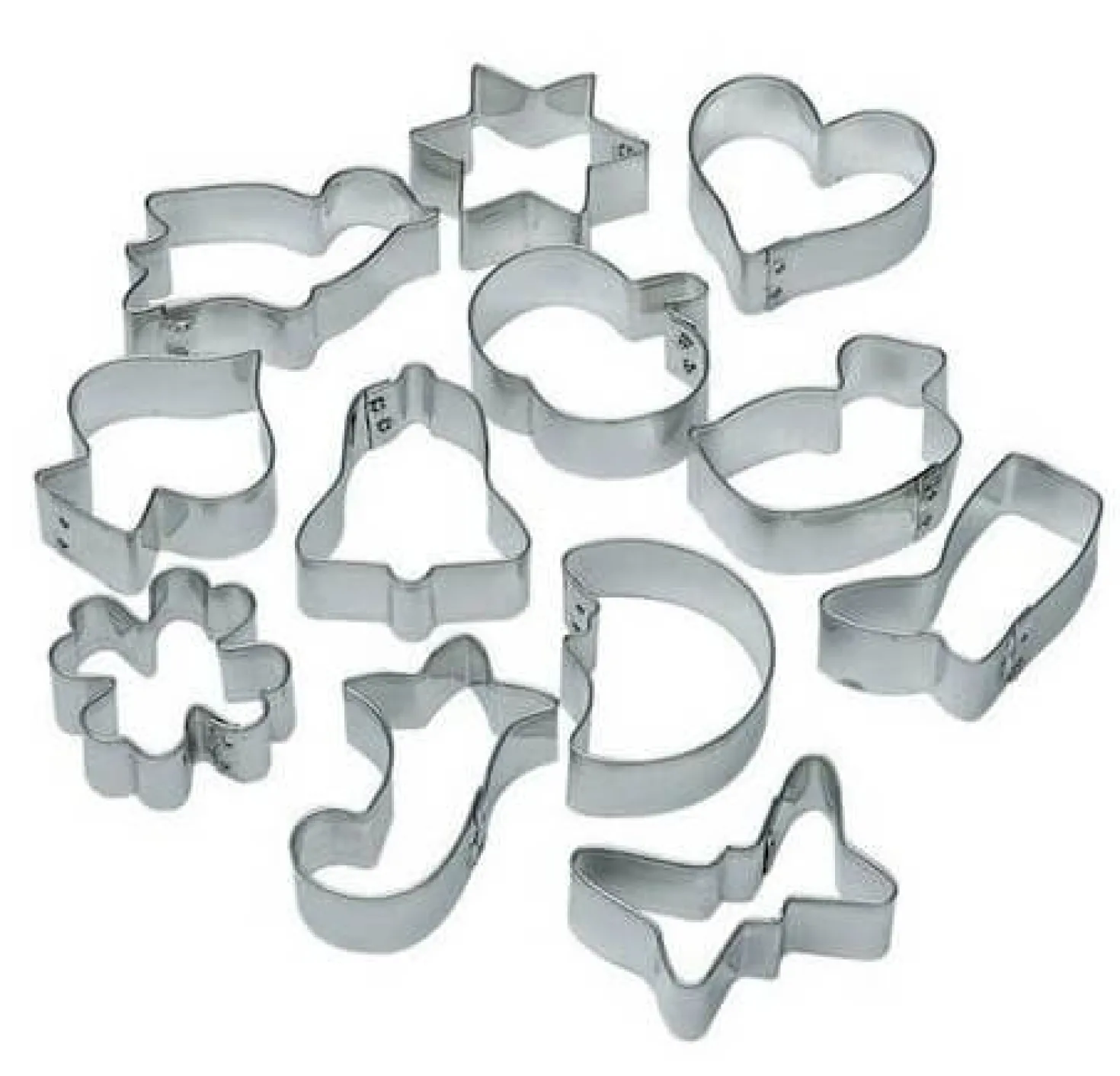 Set de 12 emporte pièces en fer blanc LARES