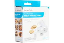 Set de 7 emporte-pièces KitchenCraft à double tranchant en polymère blanc