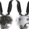 Set de moulins à poivre et à sel magnétiques Chef'n Mini Magnetic en polymère noir