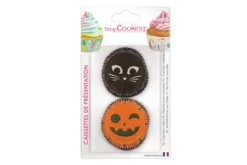 Set d'environ 36 caissettes à muffins ou cupcakes Scrapcooking Halloween