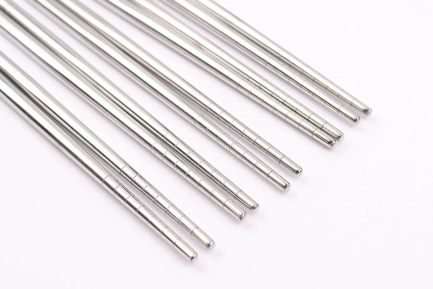 Set de 5 paires de baguettes chinoises Kutoyama en inox 24cm