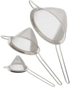 Set de 3 passoires chinois Pradel Excellence acier inox diamètre 8-12-16cm