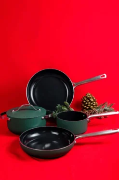 Set de 4 pièces cuisson Beka Mobi revêtement céramique 16, 20, 24 et 28cm - Coloris vert